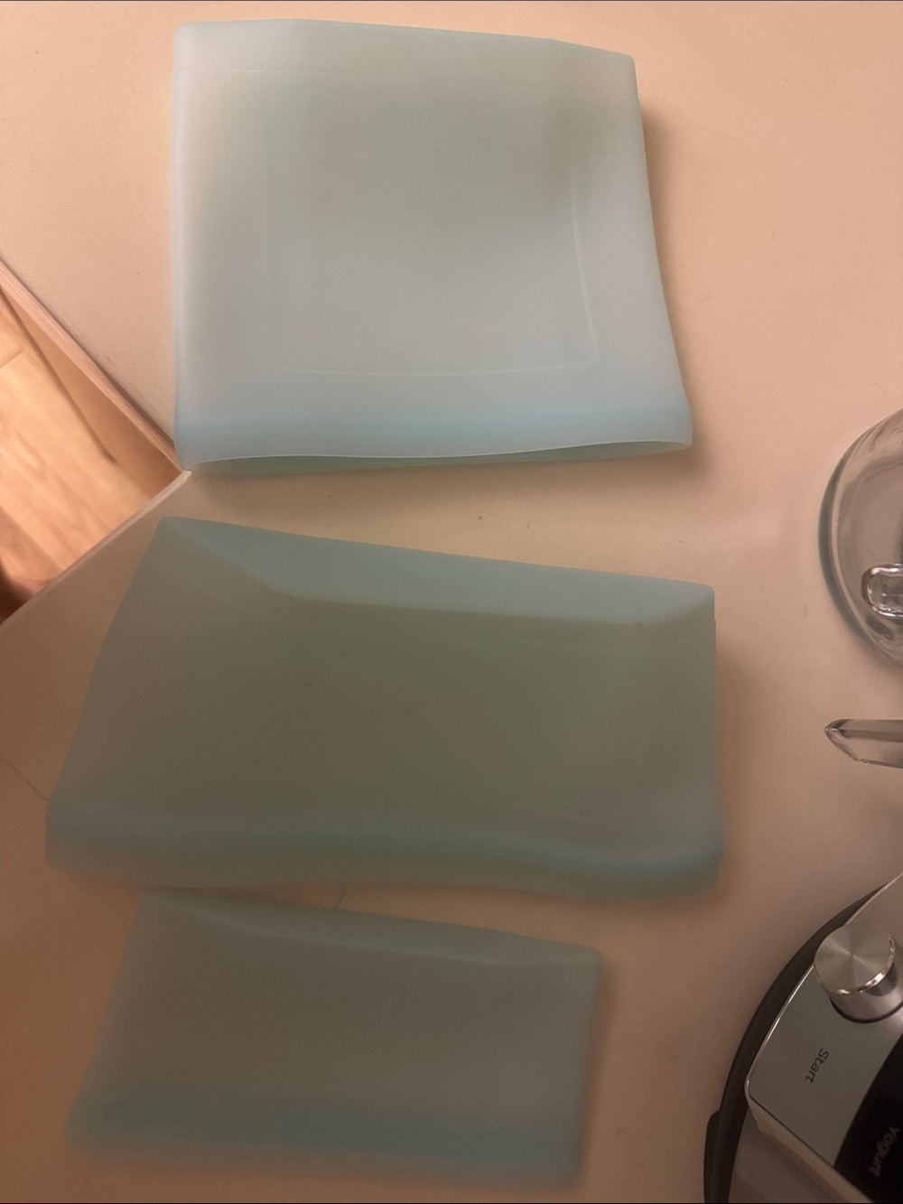 Frosted Light Blue bags